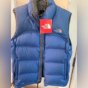 The North face retro Nhuptse puffer women’s vest MEDIUM  bright Blue VTG